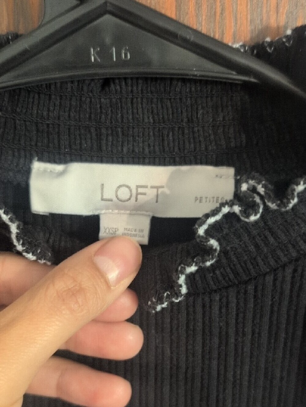 LOFT Black Cable & Ruffle Turtleneck Sweaters Set - Picture 7 of 9